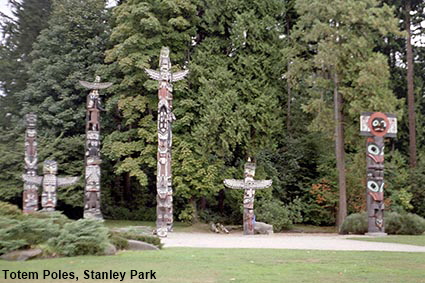  m Poles, Stanley Park, Vancouver, BC, Canada