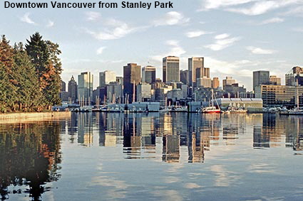  Downtown Vancouver from Stanley Park, BC, Canada