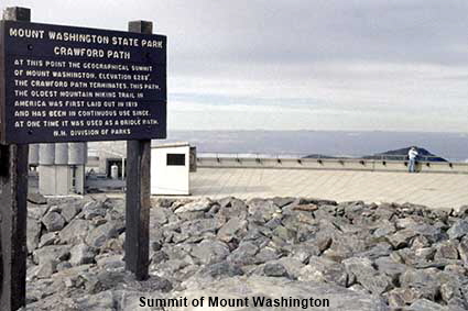 Summit of Mount Washington, NH, USA