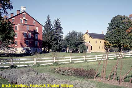  Brick dwelling, Hancock Shaker Village, Massachusetts, USA