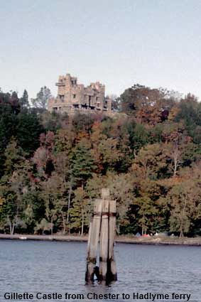  Gillette Castle from Chester to Hadlyme ferry, Connecticut Valley, CT, USA