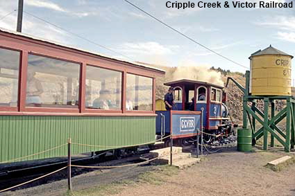  Cripple Creek & Victor Railroad at Cripple Creek, CO, USA