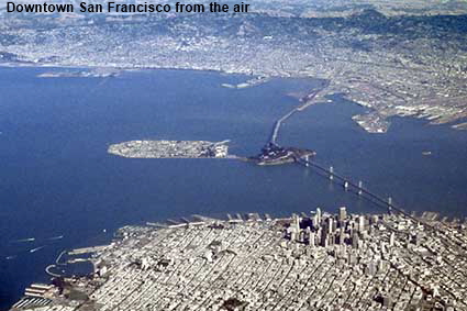  Downtown San Francisco from the air, CA, USA