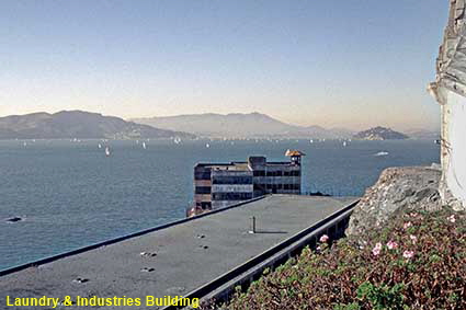  Laundry & Industries Building from outside Recreation Yard, Alcatraz, CA, USA