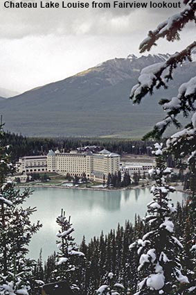 Chateau Lake Louise from Fairview lookout, Alberta, Canada