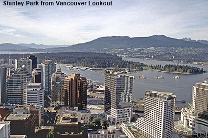  Stanley Park from Vancouver Lookout, BC, Canada