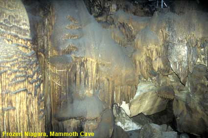 Frozen Niagra, Mammoth Cave, KY, USA