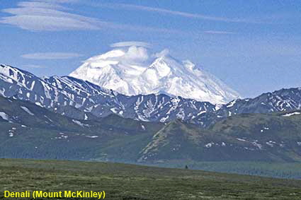 Denali (Mount McKinley) from Denali National Park, AK, USA