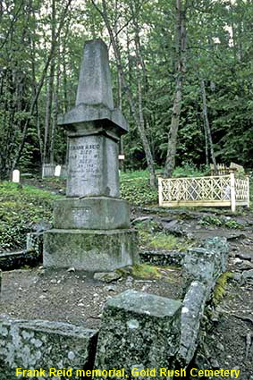  Frank Reid memorial, Gold Rush Cemetary, Skagway, AK, USA