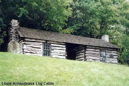 Louis Arriandeaux Log Cabin (1833, oldest in IA), Dubuque, IA, USA