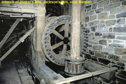 Interior of Blaker's Mill, Jackson's Mill, near Weston, WV, USA