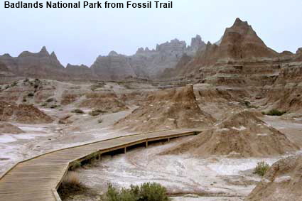 Badlands National Park from Fossil Trail, SD, USA