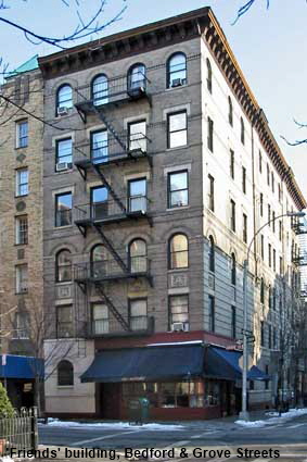 'Friends' building, junction of Bedford & Grove Streets, Greenwich Village, New York, NY, USA