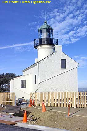 Old Point Loma Lighthouse, Cabrillo National Monument, Point Loma, CA, USA  Old Point Loma Lighthouse, Cabrillo National Monument, Point Loma, CA, USA