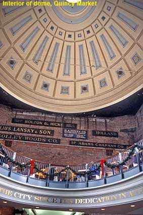  Interior of dome, Quincy Market, Boston, MA, USA