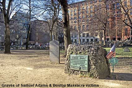  Samuel Adams & Boston Massacre victims graves, Granary Burying Ground, Boston, MA, USA