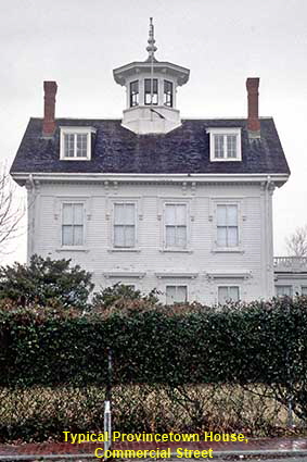  House in Commercial Street, Provincetown, Cape Cod, MA, USA