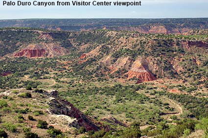  Palo Duro Canyon from Visitor Center viewpoint, TX, USA