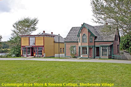  Cumminger Bros Store & Renova Cottage, Sherbrooke Village, NS, Canada