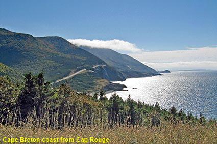 Cape Breton coast from Cap Rouge, NS, Canada Cape Breton coast from Cap Rouge, NS, Canada