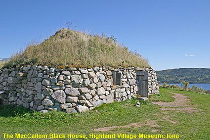  The MacCallum Black House (c1790), Highland Village Museum, Iona, NS, Canada