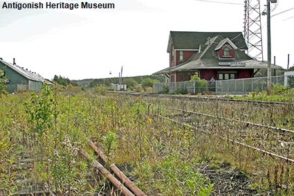  Antigonish Heritage Museum across railway tracks, NS, Canada