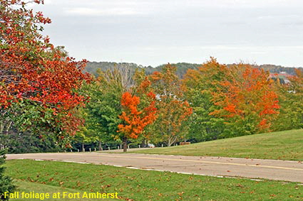 Fall foliage at Fort Amherst, PEI, Canada