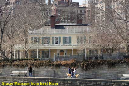  Gracie Mansion from East River, New York, NY, USA