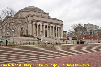  Columbia University Library & St Paul's Chapel, New York, NY, USA