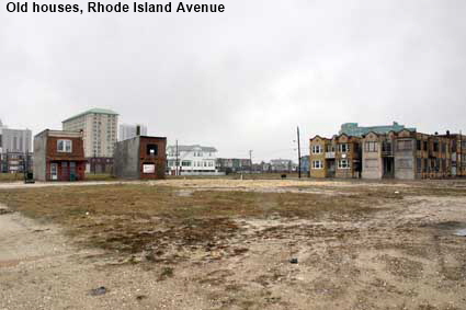 Old houses, Rhode Island Avenue, Atlantic City, NJ, USA