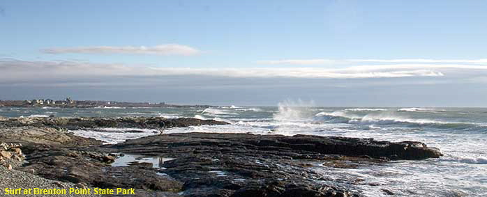  Surf at Brenton Point State Park, Newport, RI, USA