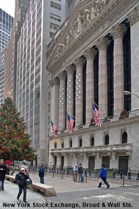 New York Stock Exchange, Broad & Wall Streets, New York, NY, USA