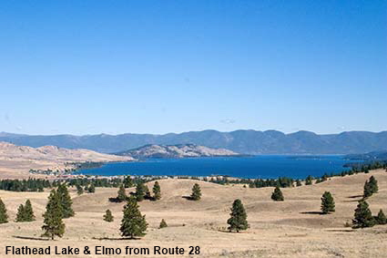  Flathead Lake & Elmo from Route 28, MT, USA