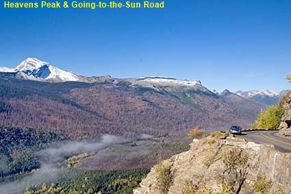  Heavens Peak and Going-to-the-Sun Road, Glacier National Park, MT, USA
