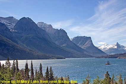  St Mary Lake from near Rising Sun, Glacier National Park, MT, USA