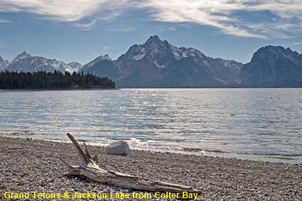  Grand Tetons & Jackson Lake from Colter Bay,  Grand Teton National Park, WY, USA
