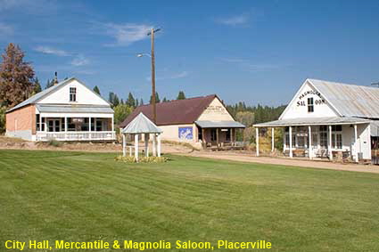 City Hall, Mercantile & Magnolia Saloon, Placerville, ID, USA  City Hall, Mercantile & Magnolia Saloon, Placerville, ID, USA
