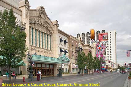  Silver Legacy & Circus Circus Casinos, Virginia Street, Reno, NV, USA