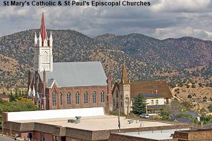  St Mary's Catholic & St Paul's Episcopal Churches, Virginia City, NV, USA