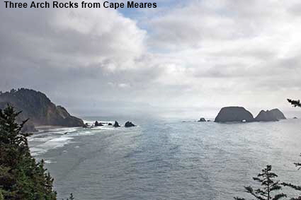  Three Arch Rocks from Cape Meares, OR, USA