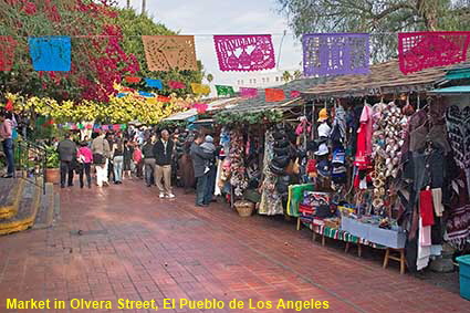  Market in Olvera Street, El Pueblo de Los Angeles, Los Angeles, CA, USA