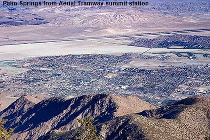  Palm Springs from Aerial Tramway summit station,  CA, USA