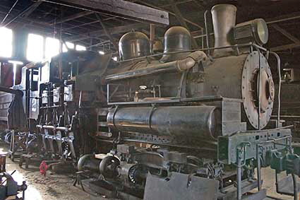  Sierra Railway Shay Locomotive no 2, Railtown 1897, Jamestown, CA, USA