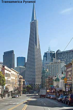  Transamerica Pyramid from Columbus Street, San Francisco, CA, USA