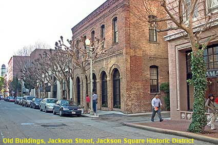  Old Buildings, Jackson Street, Jackson Square Historic District, San Francisco, CA, USA