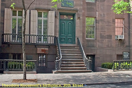  Theodore Roosevelt's birthplace, 20th Street, New York, NY, USA