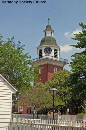  Harmony Society Church, Old Economy Village, Ambridge, PA, USA