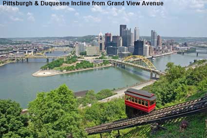 Pittsburgh & Duquesne Incline from Grand View Avenue, PA, USA