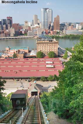  Monongahela Incline & Downtown Pittsburgh, PA, USA