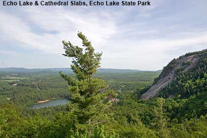  Echo Lake & Cathedral Slabs, Echo Lake State Park, NH, USA